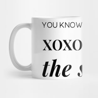 You know you love me XOXO The Suriel Acotar Bookish SJM Merch Book Lover Mug